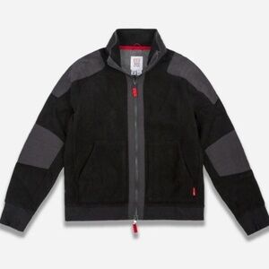 Topo Designs Women’s Black Wool Global Full Zip Moto Style Jacket Sz S